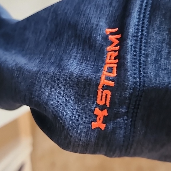 Under armour blue with orange hoodie sweatshirt size large - Picture 4 of 5